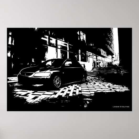 Mitsubishi EVO 9 Poster (Voorkant)