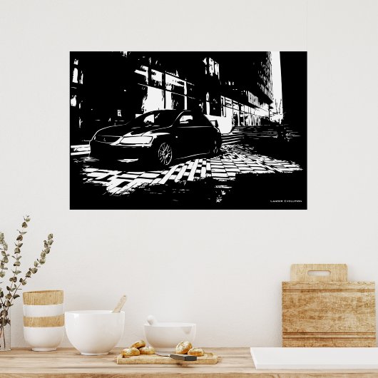 Mitsubishi EVO 9 Poster (Keuken)