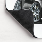 Mitsubishi Evo Black Car Muismat (Hoek)