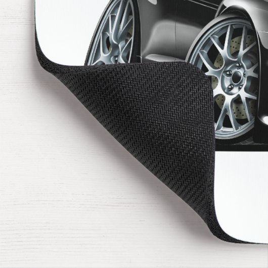 Mitsubishi Evo Black Car Muismat (Hoek)