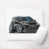 Mitsubishi Evo Black Car Muismat (Met muis)