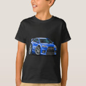 Mitsubishi Evo Blue Car T-shirt (Voorkant)