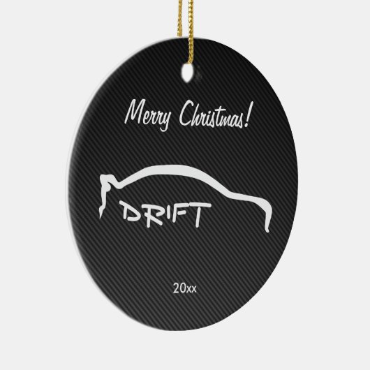 Mitsubishi EVO Drift silhoutte faux Keramisch Ornament (Rechts)