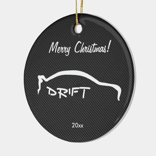 Mitsubishi EVO Drift silhoutte faux Keramisch Ornament (Links)