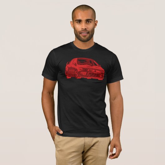 Mitsubishi Evo Shirt (Voorkant volledig)