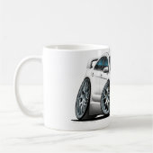 Mitsubishi Evo White Car Koffiemok (Links)