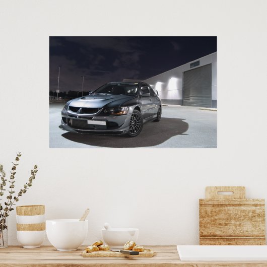 Mitsubishi Evolution 8 Poster (Keuken)