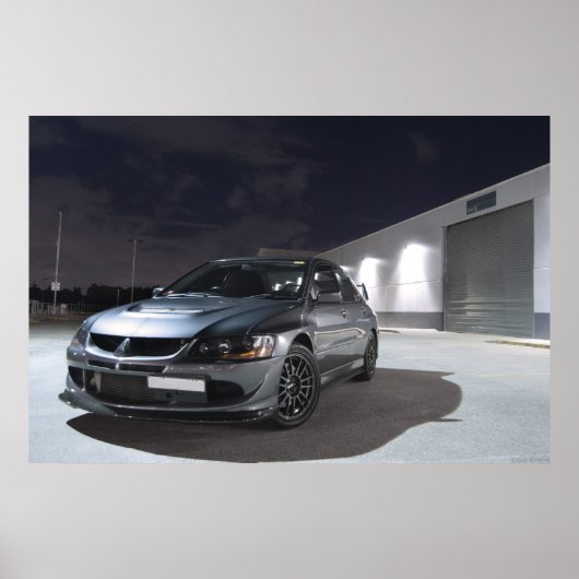 Mitsubishi Evolution 8 Poster (Voorkant)
