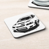 Mitsubishi Evolution Bier Onderzetter (Linkerzijde)