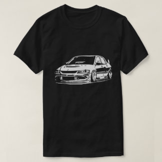 Mitsubishi Evolution Vector Afbeelding T-shirt