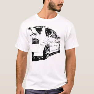 Mitsubishi Evolution Vector Afbeelding T-shirt