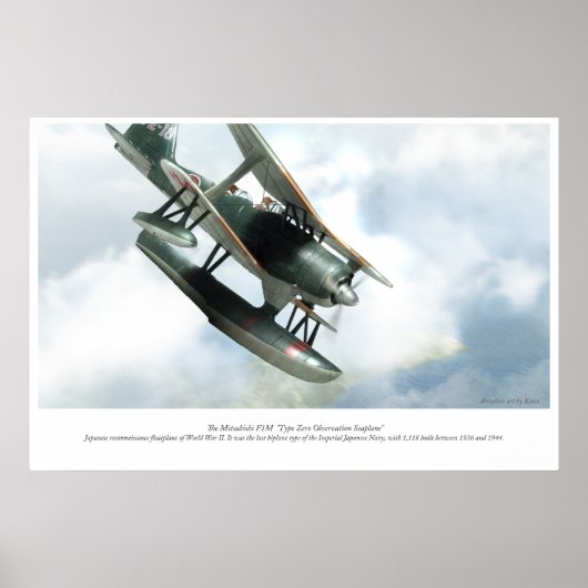 Mitsubishi F1M Poster (Voorkant)