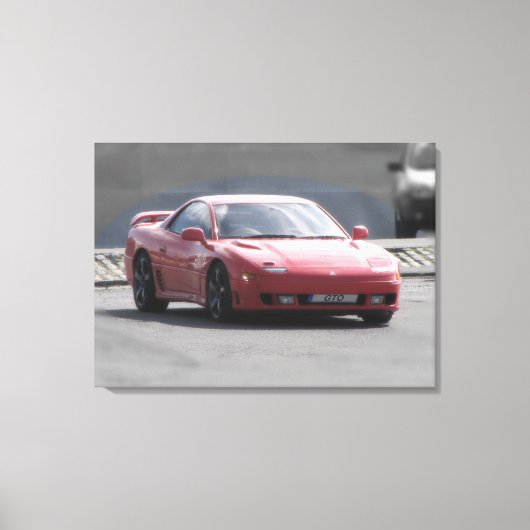 Mitsubishi GTO Twin Turbo canvas print (Voorkant)