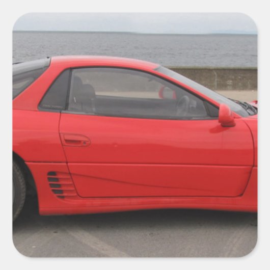 Mitsubishi-GTO-Twin-Turbo.jpg Vierkante Sticker (Voorkant)