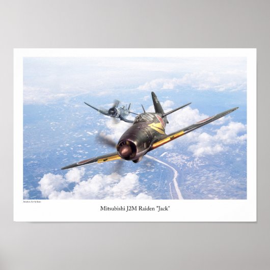 Mitsubishi J2M Raiden "Jack" Poster (Voorkant)