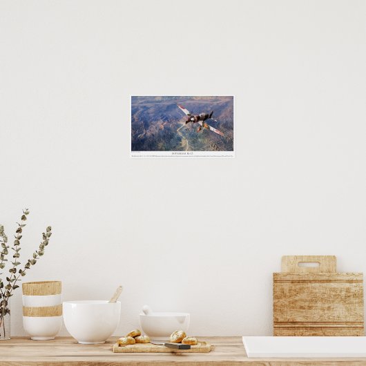 Mitsubishi Ki-15 AviationArt Poster (Keuken)