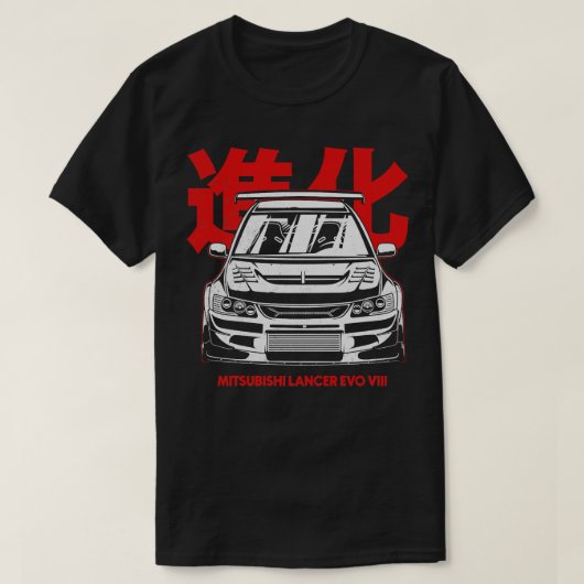 MITSUBISHI LANCER EVO T-SHIRT (Design voorkant)
