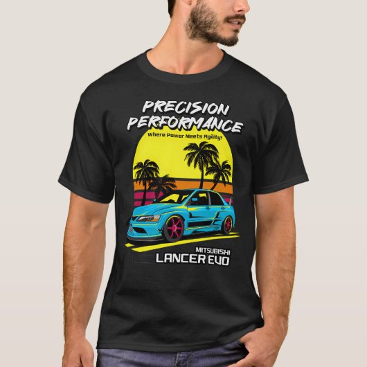 Mitsubishi Lancer Evo T-shirt (Voorkant)
