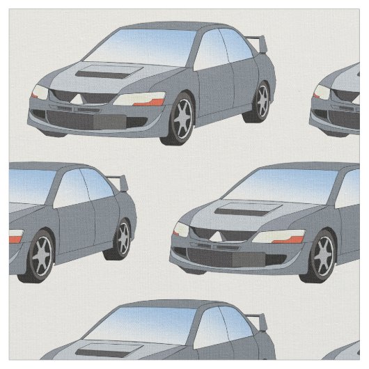 Mitsubishi Lancer Evolution Fabric Stof (Close Up)