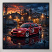 Mitsubishi Lancer Evolution VI Poster (Voorkant)