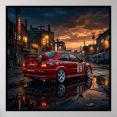 Mitsubishi Lancer Evolution VI Poster (Voorkant)