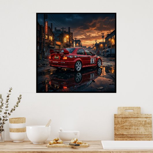 Mitsubishi Lancer Evolution VI Poster (Keuken)