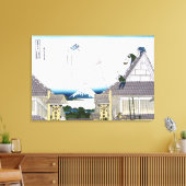 Mitsui Store in Surugacho in Edo Canvas Afdruk (Insitu (Woonkamer))