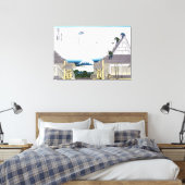 Mitsui Store in Surugacho in Edo Canvas Afdruk (Insitu (Slaapkamer))