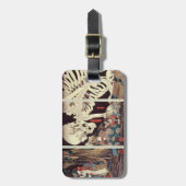 Mitsukini Defying the Skeleton Specter, c.1845 Bagagelabel (Voorkant verticaal)