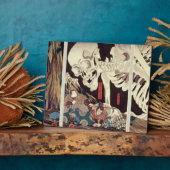 Mitsukini Defying the Skeleton Specter, c.1845 Fotoplaat (Zijkant)