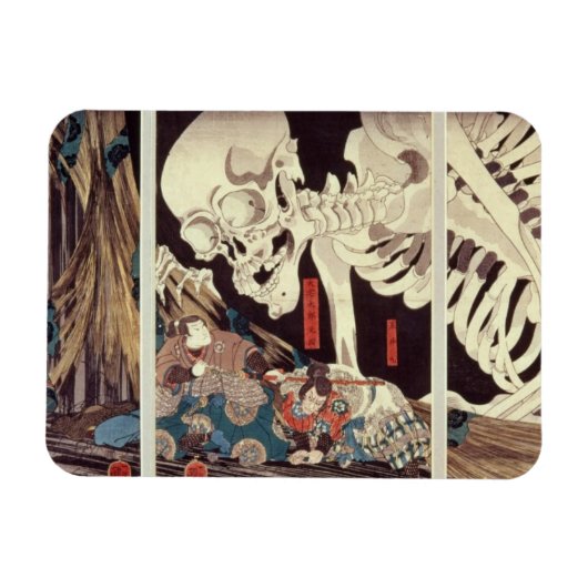 Mitsukini Defying the Skeleton Specter, c.1845 Magneet (Horizontaal)