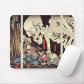 Mitsukini Defying the Skeleton Specter, c.1845 Muismat (Met muis)