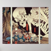 Mitsukini Defying the Skeleton Specter, c.1845 Poster (Voorkant)