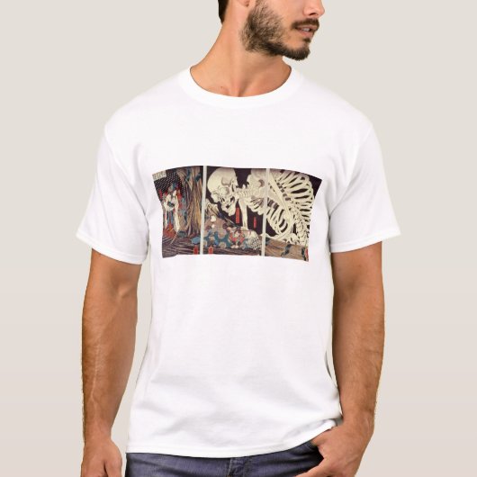 Mitsukini Defying the Skeleton Specter, c.1845 T-shirt (Voorkant)