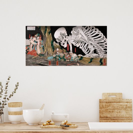 Mitsukuni Defing the Skeleton Specter Poster (Keuken)