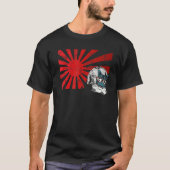 Mitsune Japans kat Chilling Mask Art Sunset Anim T-shirt (Voorkant)