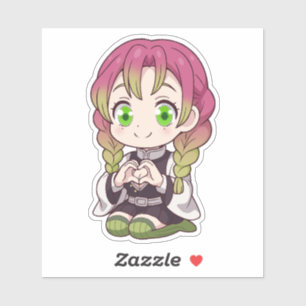 Mitsuri Kanroji Chibi Liefde Sticker
