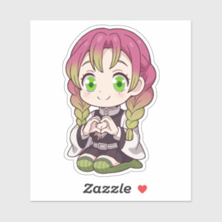 Mitsuri Kanroji Chibi Liefde Sticker