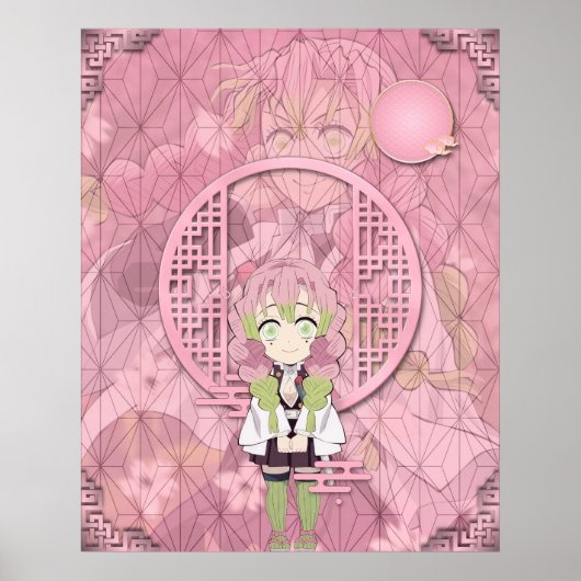 Mitsuri Kanroji Chibi-Poster Poster (Voorkant)