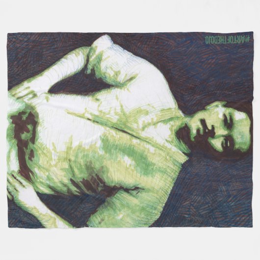 Mitsuyo Maeda Fleece Blanket (Voorkant (Horizontaal))