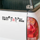 Mitt de Twitt en Leugenachtige Ryan Bumpersticker (Op Truck)