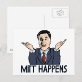 Mitt Happens Briefkaart (Voorkant / Achterkant)