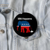 MITT HAPPENS -.png Ronde Button 4,0 Cm (In situ)