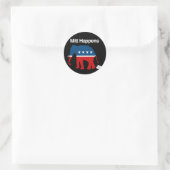 MITT HAPPENS -.png Ronde Sticker (Tas)