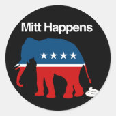 MITT HAPPENS -.png Ronde Sticker (Voorkant)
