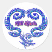 Mitt Hjarta Sticker (Zweeds - wit) (Voorkant)