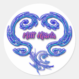 Mitt Hjarta Sticker (Zweeds - wit)