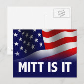 Mitt is it - Romney Ryan 2012 Briefkaart (Voorkant / Achterkant)