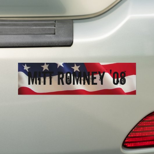 MITT ROMNEY '08 BUMPERSTICKER (Op auto)