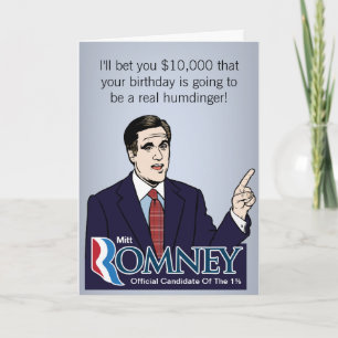 Mitt Romney $10.000 Wenskaarten Kaart